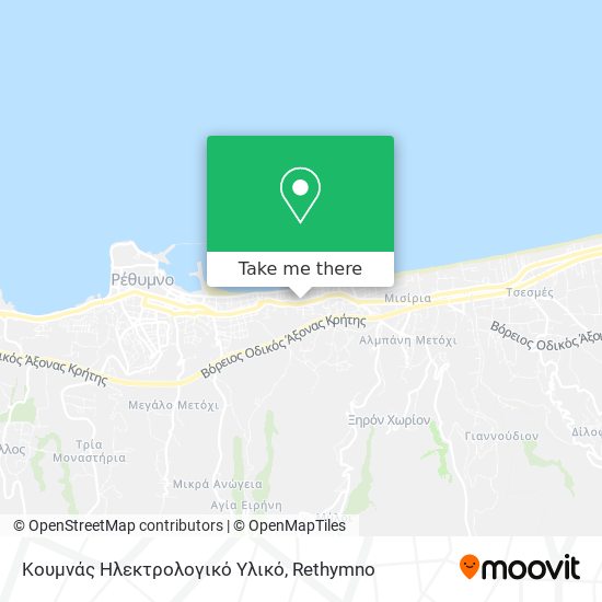 Κουμνάς Ηλεκτρολογικό Υλικό map