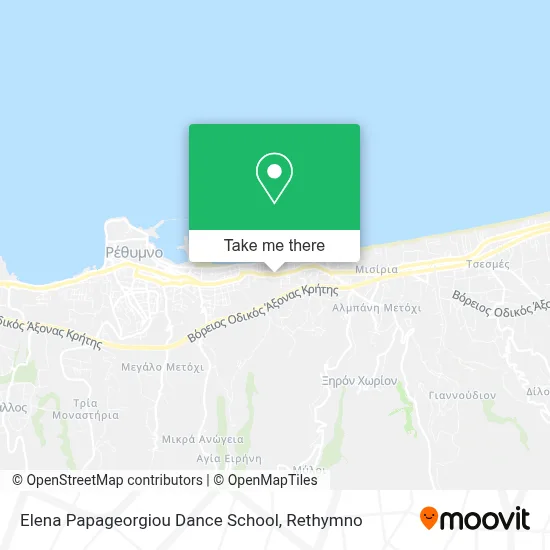 Elena Papageorgiou Dance School map