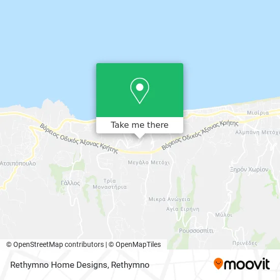 Rethymno Home Designs map