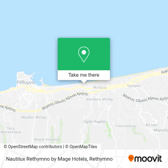 Nautilux Rethymno by Mage Hotels map