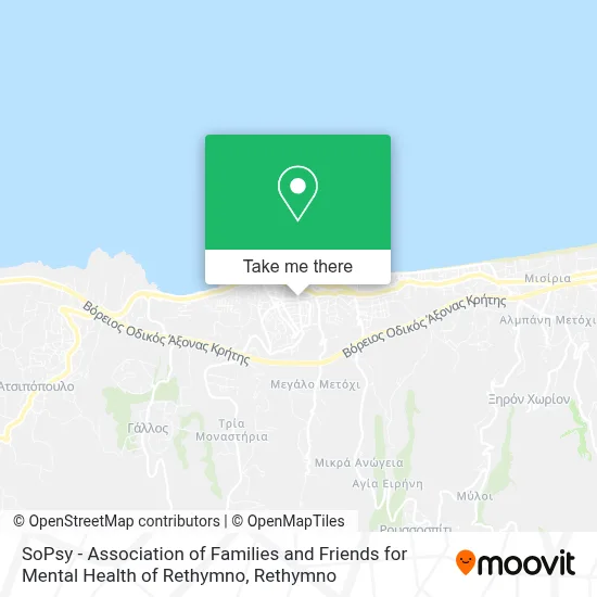 SoPsy - Association of Families and Friends for Mental Health of Rethymno map