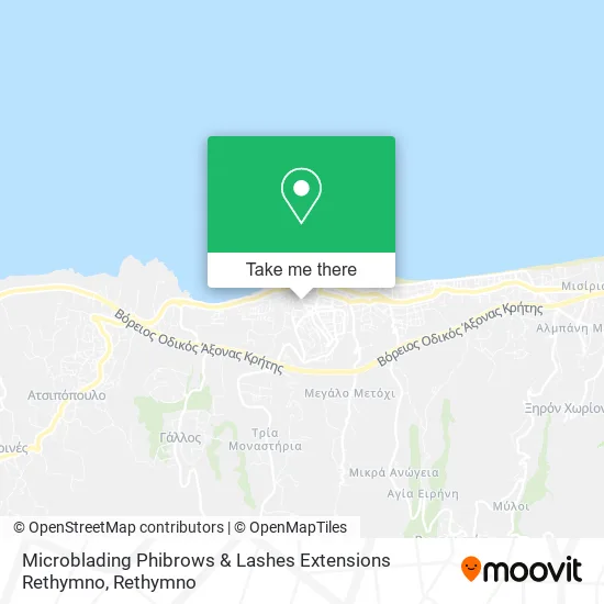 Microblading Phibrows & Lashes Extensions Rethymno map