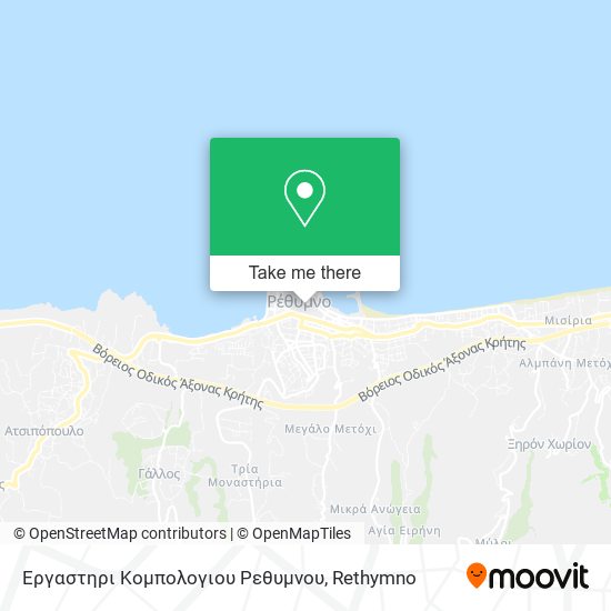 Εργαστηρι Κομπολογιου Ρεθυμνου map