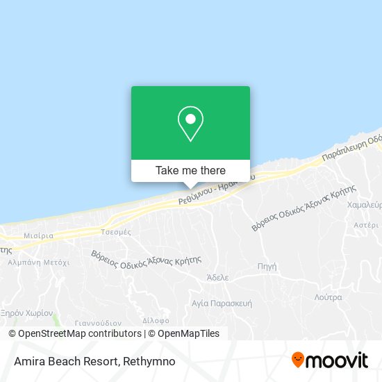 Amira Beach Resort map