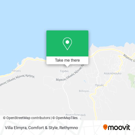 Villa Elmyra, Comfort & Style map