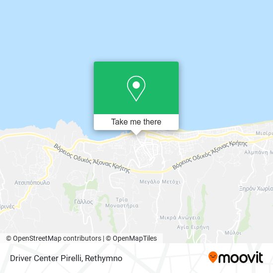 Driver Center Pirelli map