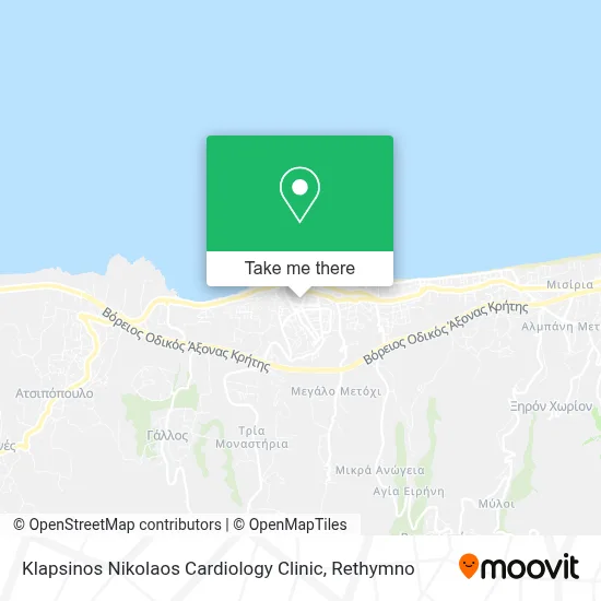 Klapsinos Nikolaos Cardiology Clinic map