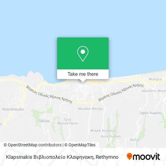 Klapsinakis Βιβλιοπολείο Κλαψηνακη map