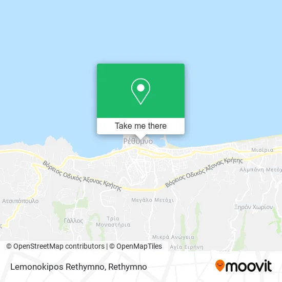 Lemon Grove Rethymno map