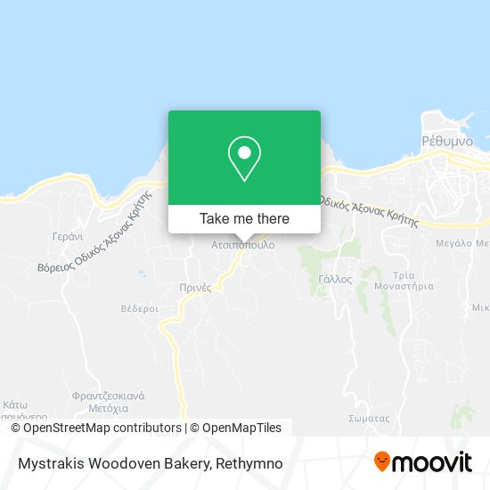 Mystrakis Woodoven Bakery map