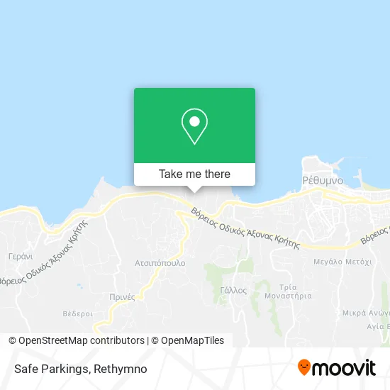 Safe Parkings map