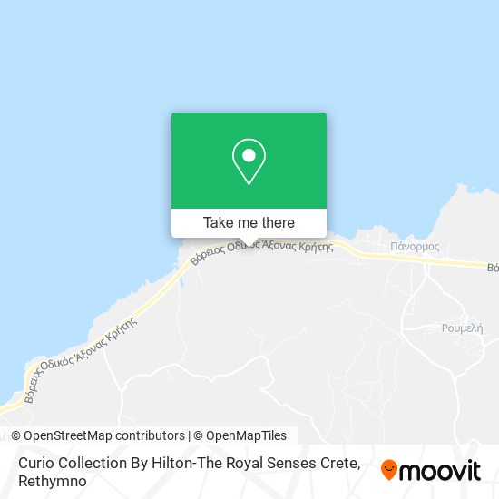 Curio Collection By Hilton-The Royal Senses Crete map