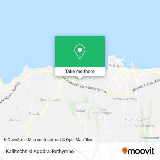 Kallitechniki Apodra map