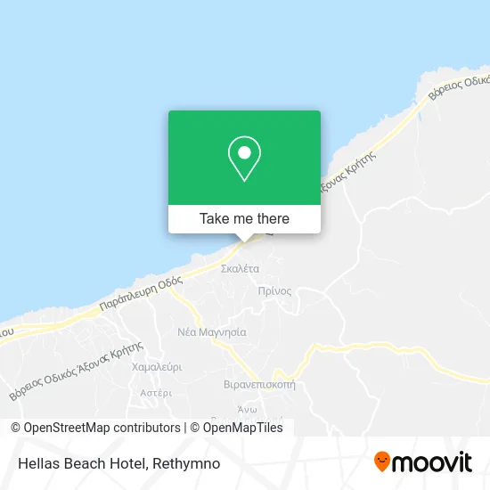 Hellas Beach Hotel map
