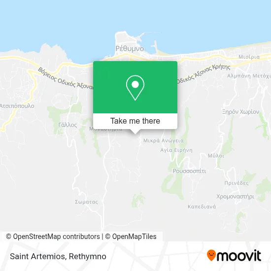 Saint Artemios map