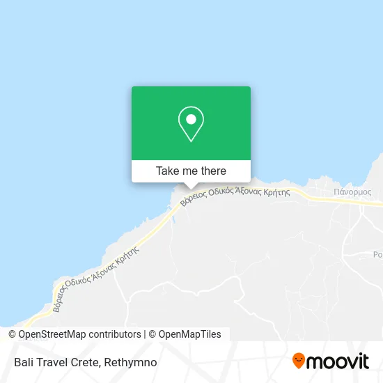 Bali Travel Crete map
