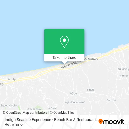 Indigo Seaside Experience · Beach Bar & Restaurant map