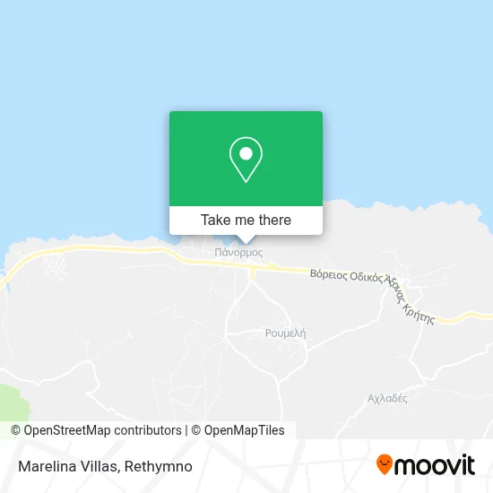 Marelina Villas map