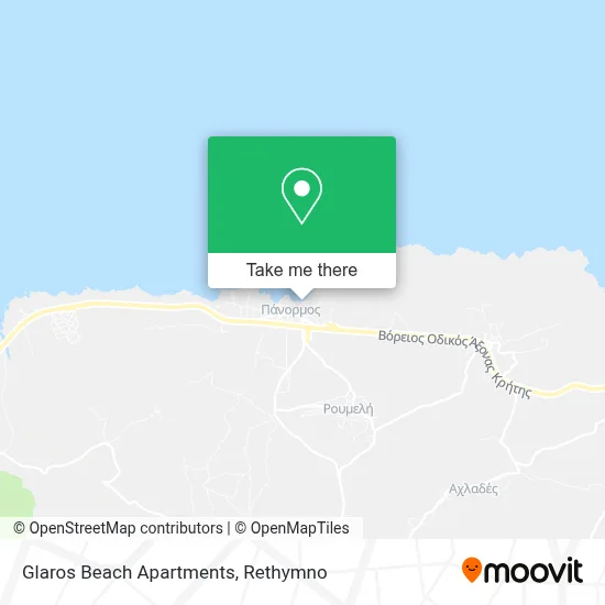 Glaros Beach Apartments map