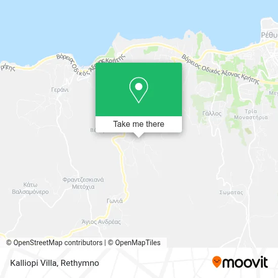 Kalliopi Villa map