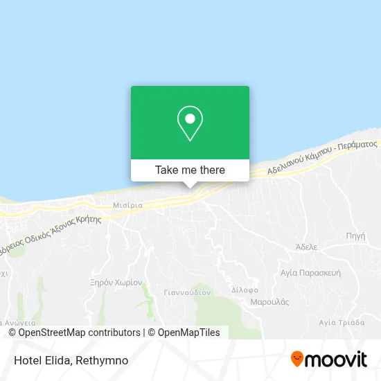 Hotel Elida map