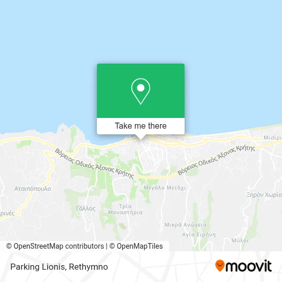 Parking Lionis map