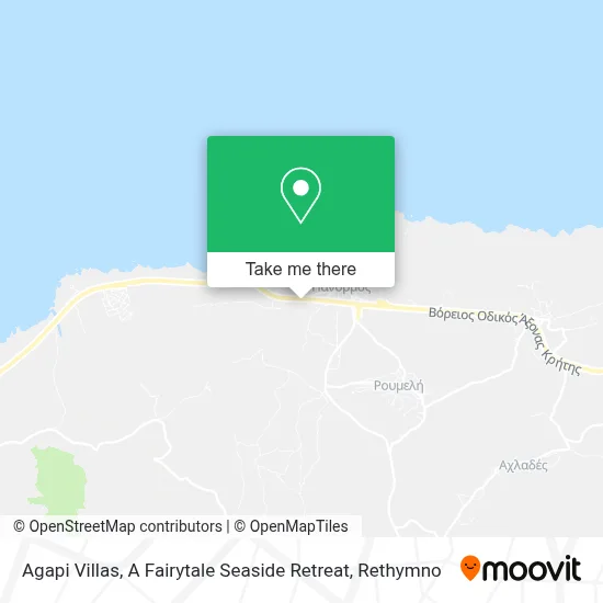 Agapi Villas, A Fairytale Seaside Retreat map