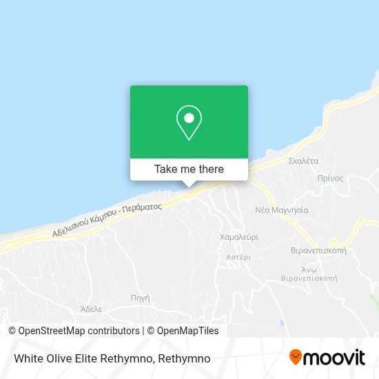 White Olive Elite Rethymno map
