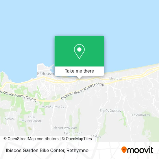 Ibiscos Garden Bike Center map