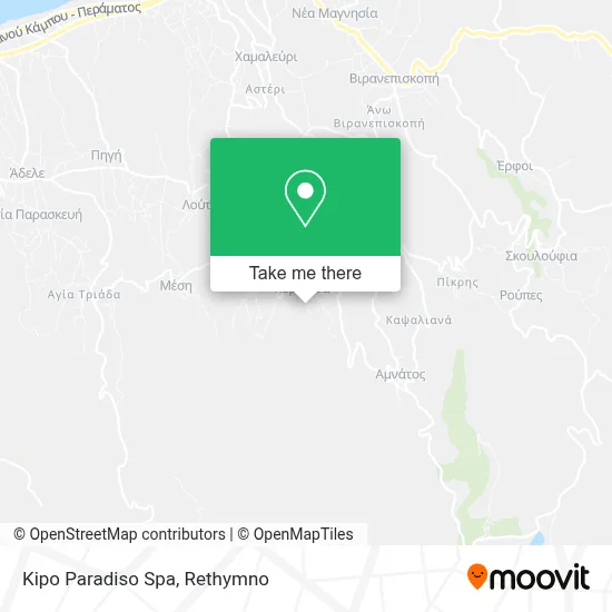 Kipo Paradiso Spa map