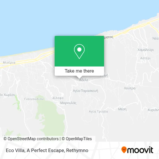 Eco Villa, A Perfect Escape map