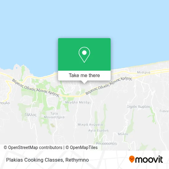 Plakias Cooking Classes map