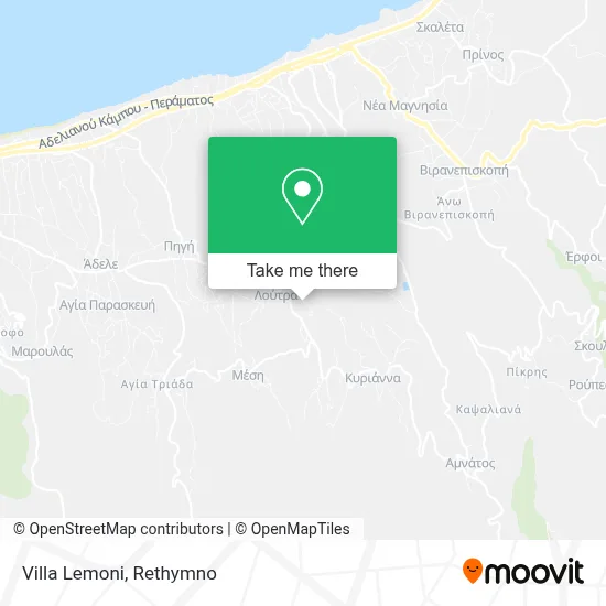 Villa Lemoni map