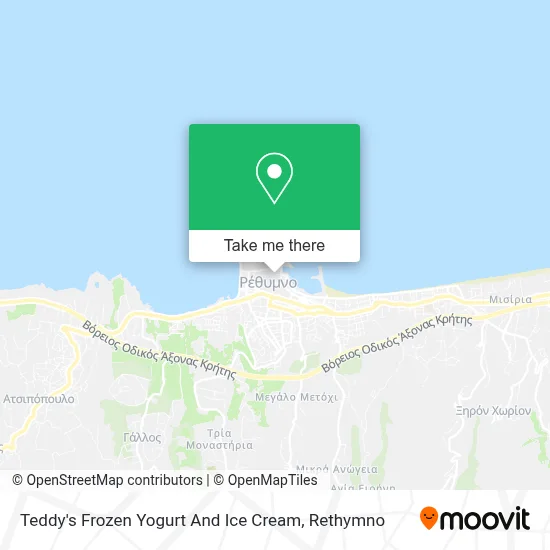 Teddy's Frozen Yogurt And Ice Cream map