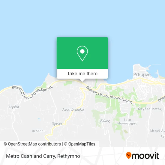 Metro Cash and Carry map