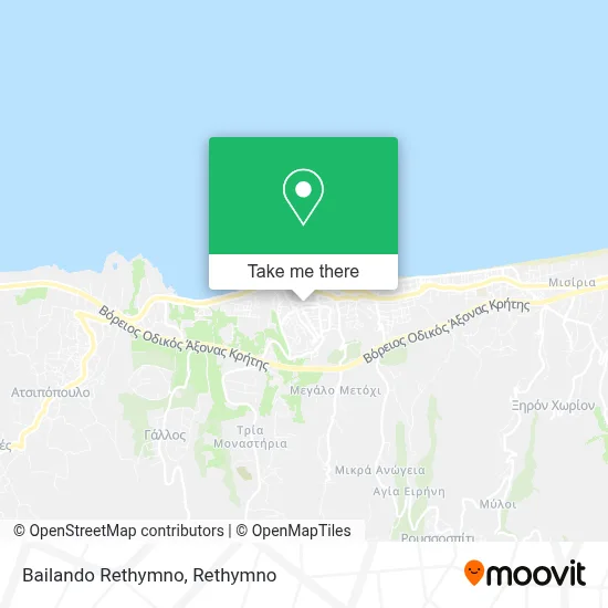 Bailando Rethymno map