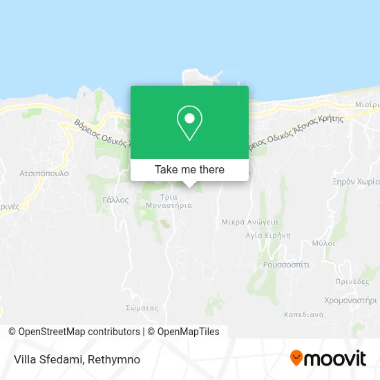 Villa Sfedami map