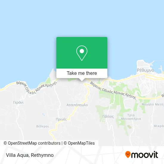Villa Aqua map