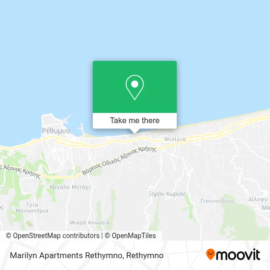 Marilyn Apartments Rethymno map