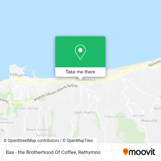 Bax - the Brotherhood Of Coffee map