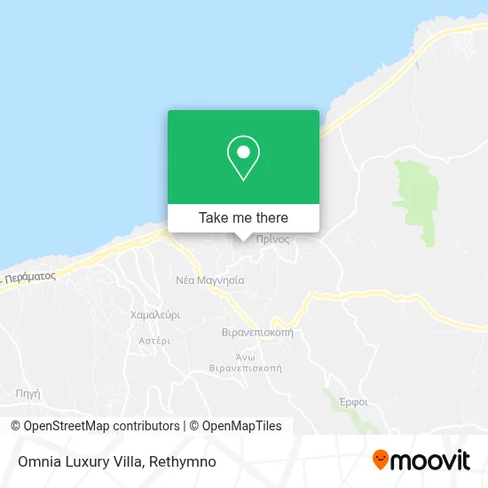 Omnia Luxury Villa map