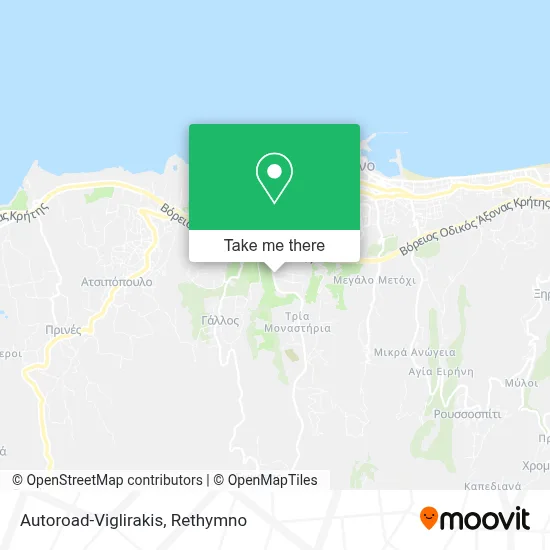Autoroad-Viglirakis map