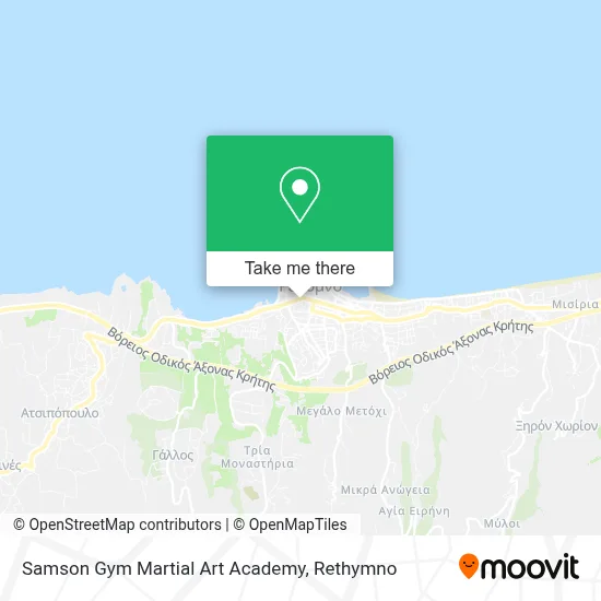 Samson Gym Martial Art Academy map