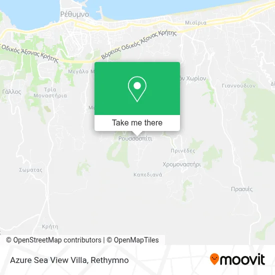 Azure Sea View Villa map