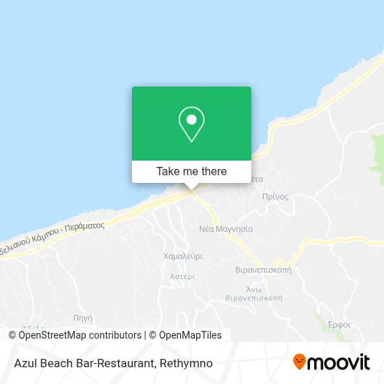 Azul Beach Bar-Restaurant map