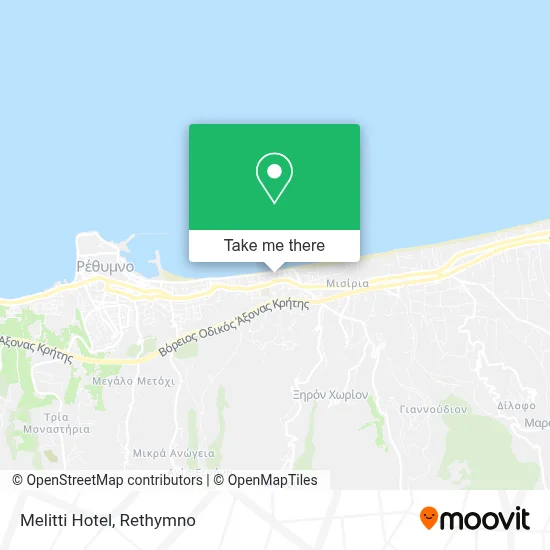 Melitti Hotel map
