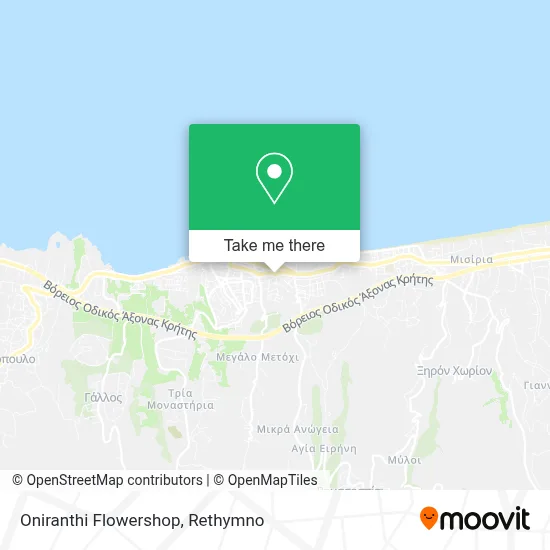 Oniranthi Flowershop map