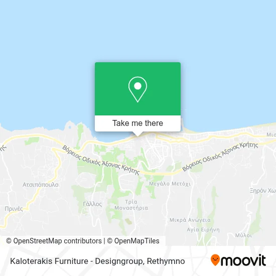 Kaloterakis Furniture - Designgroup map
