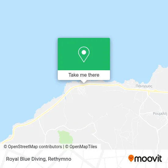 Royal Blue Diving map
