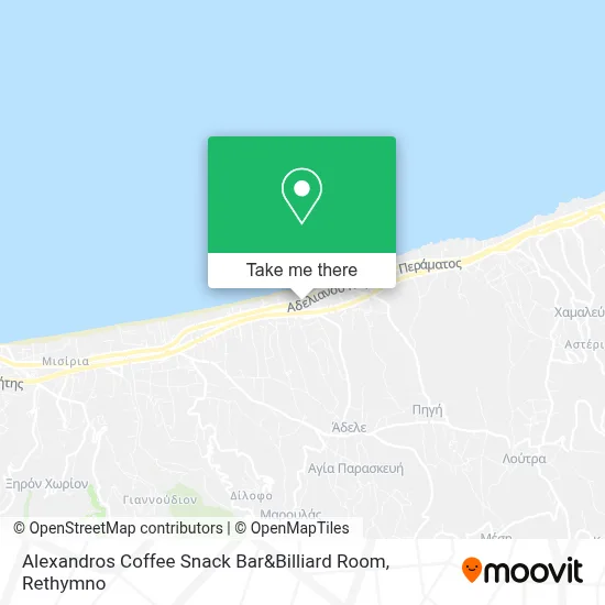 Alexandros Coffee Snack Bar&Billiard Room map